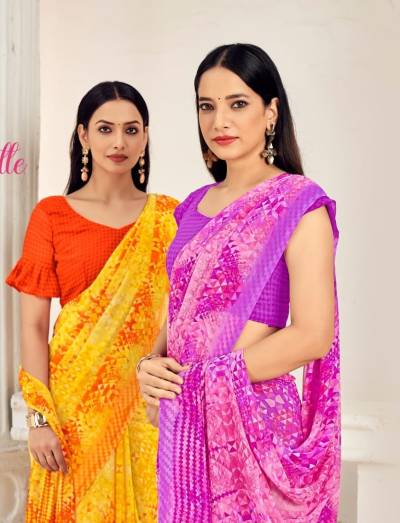 RUCHI RAGAA GEORGETTE VOL-11 36901A TO 36906B DESIGNER GEORGETTE SAREE WHOLESALER IN INDIA